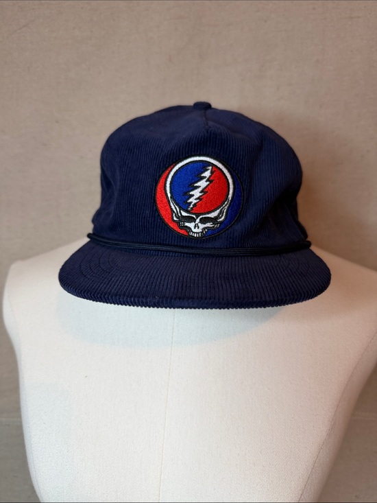 snakebootz Other - Corduroy grateful Dead snakebootz Navy Cap with Red & Blue Lightning Skull Patch